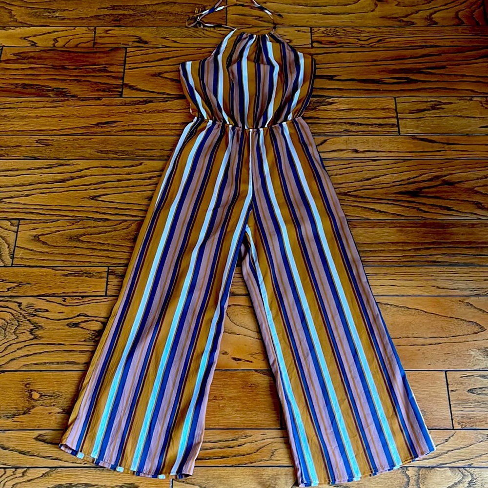 Emory Park pants halter top jumpsuit wide legged.